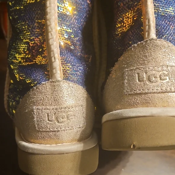UGG Multicolor Sequin Boots with Plush Lining - Picture 4 of 4